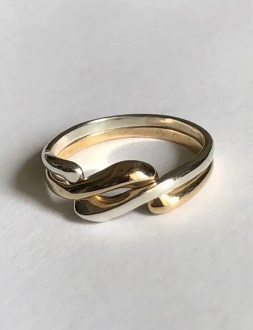 ヴァンドーム青山　スターリングシルバー925+10k パズルリング#5