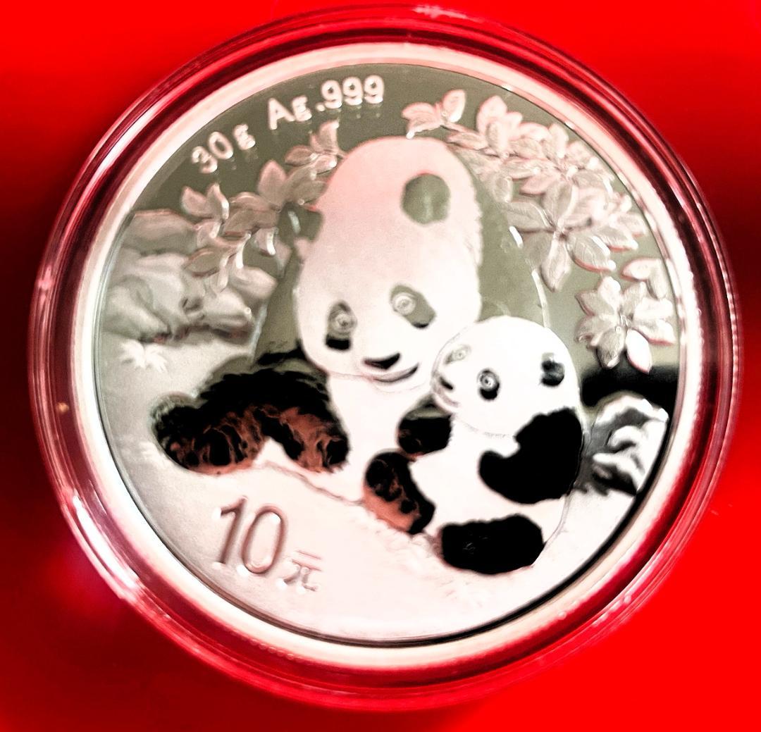2024 (新品未使用) 中国 パンダ銀貨 30g10元 (カプセル入) 152