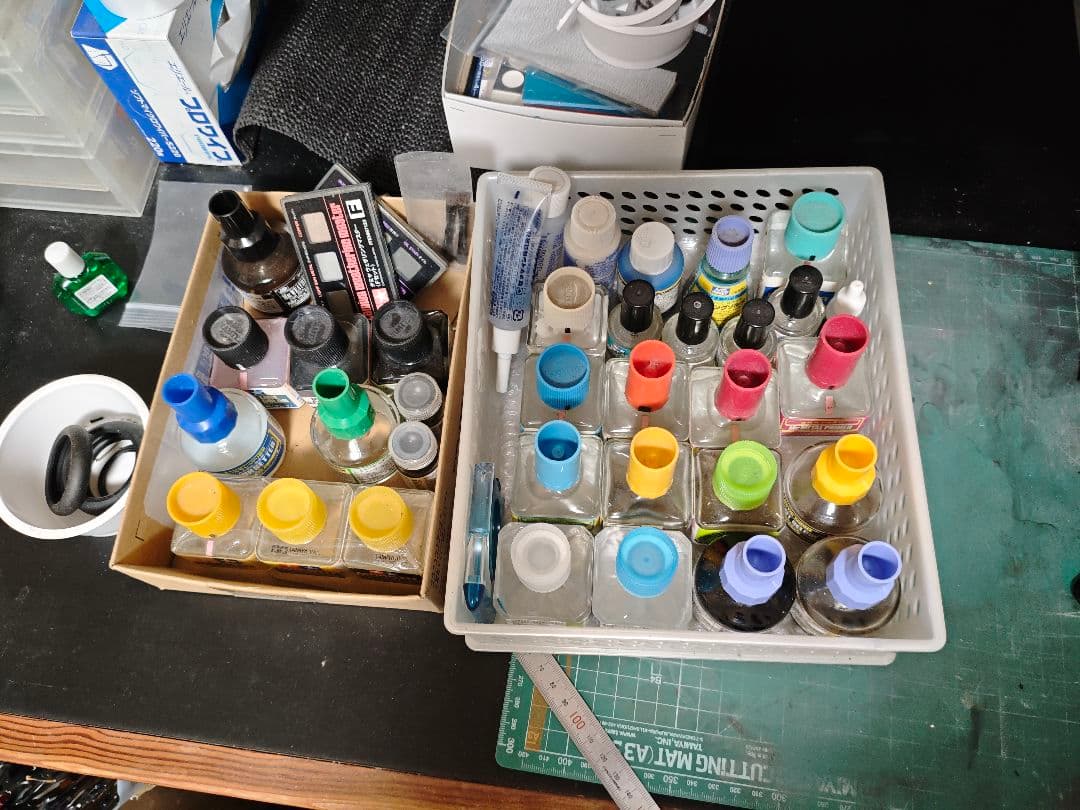 プラモデル タミヤ等模型用塗料セット 中古