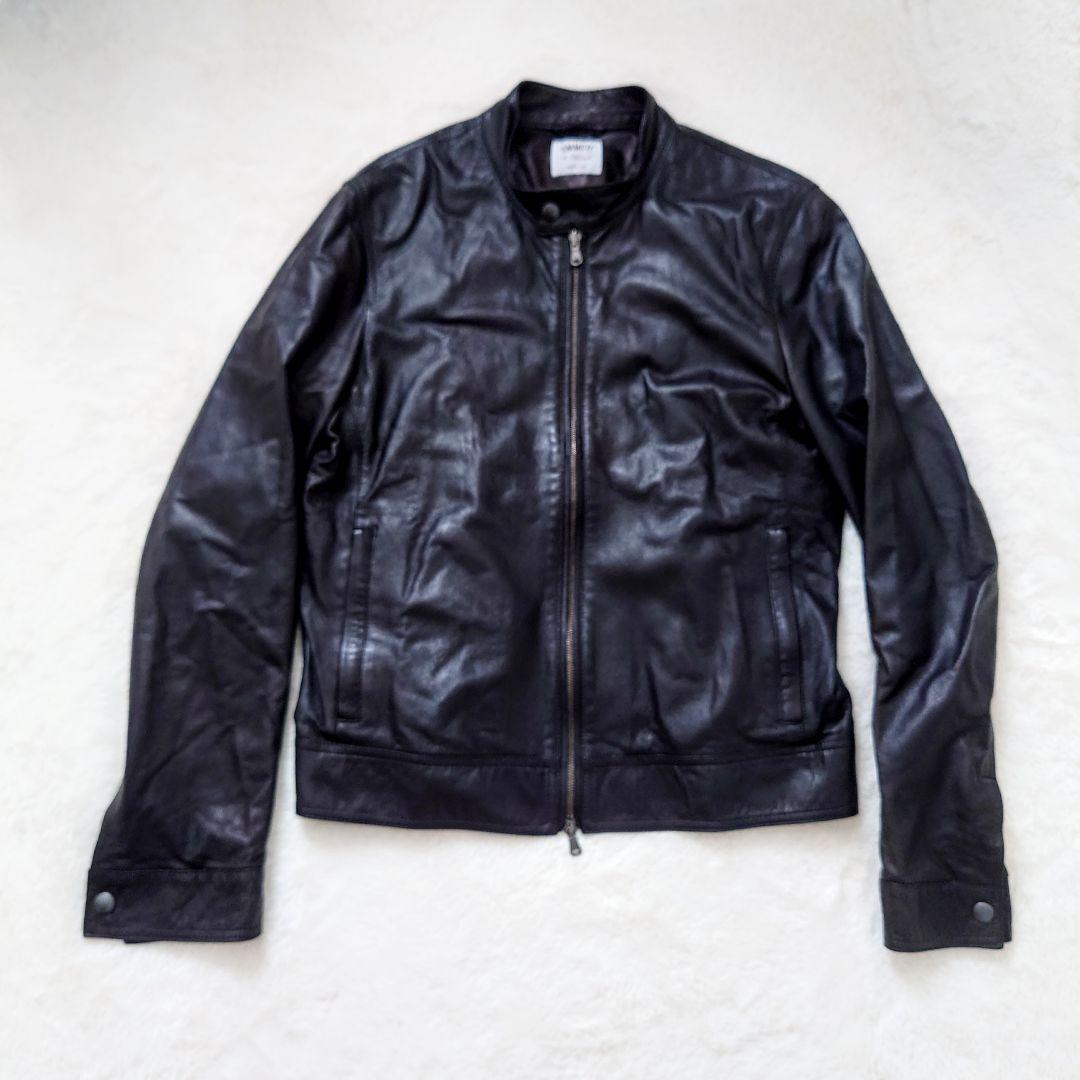 ジャケット・アウター EMMETI BIKER JACKET IN LAMBSKIN NAPPA