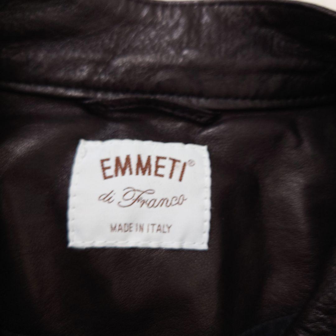 ジャケット・アウター EMMETI BIKER JACKET IN LAMBSKIN NAPPA