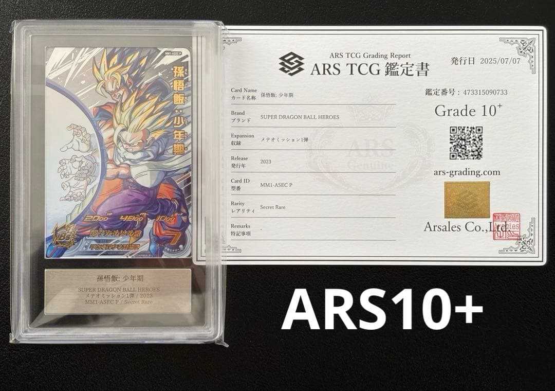 【ARS10+(最高評価)鑑定書付】 孫悟飯:少年期　MM1-ASEC P