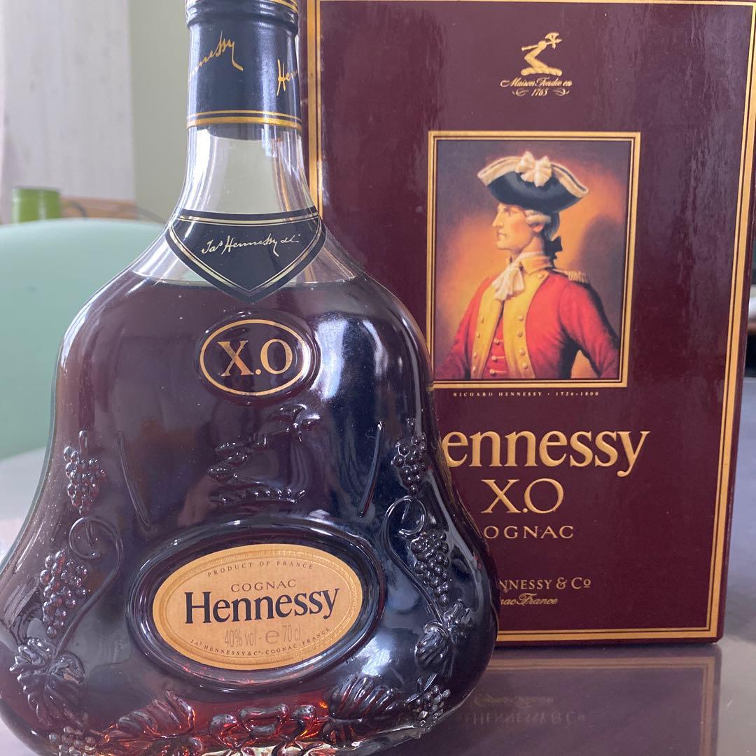 Hennessy XO金キャンプ　クリアボトル　ヘネシー　古酒