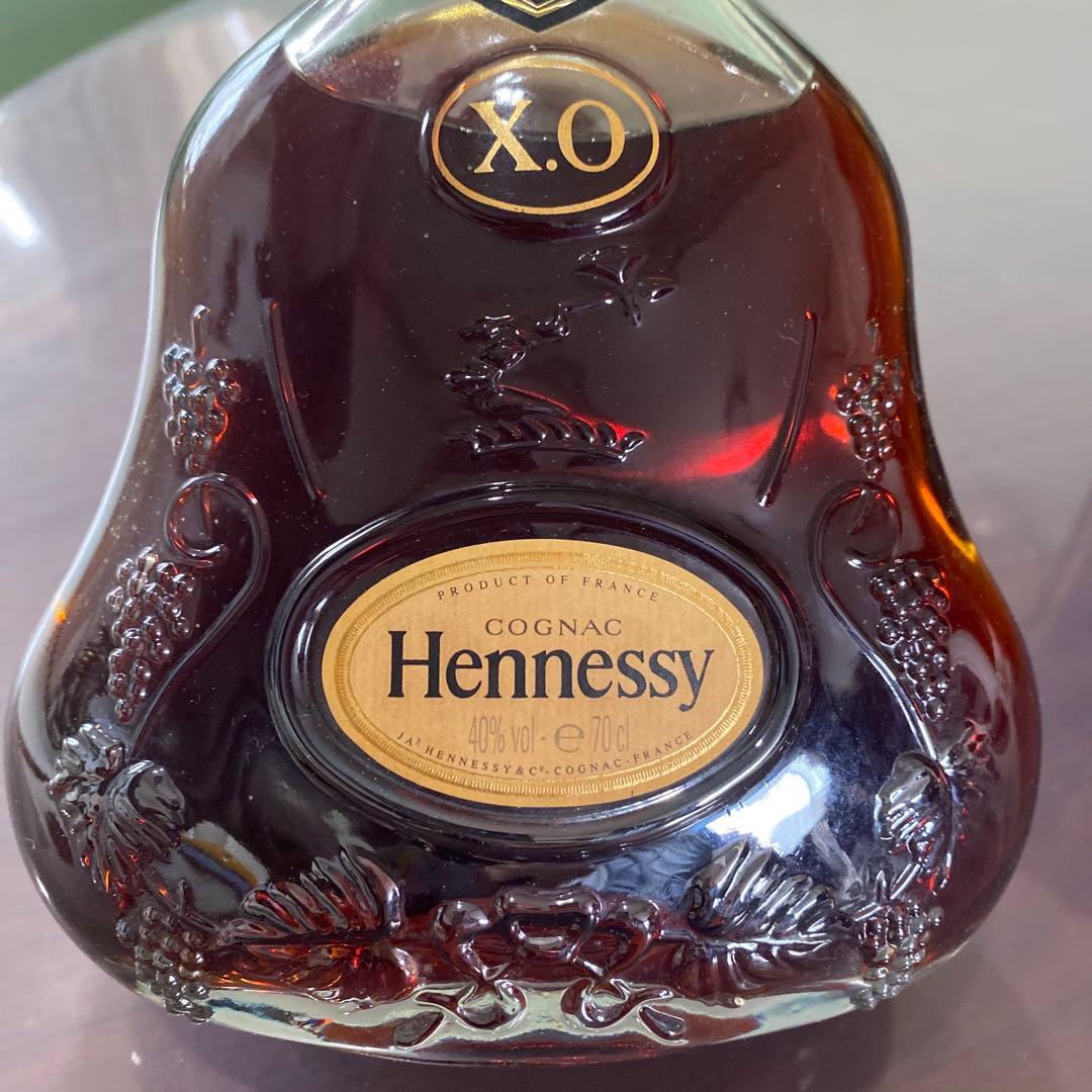 Hennessy XO金キャンプ　クリアボトル　ヘネシー　古酒
