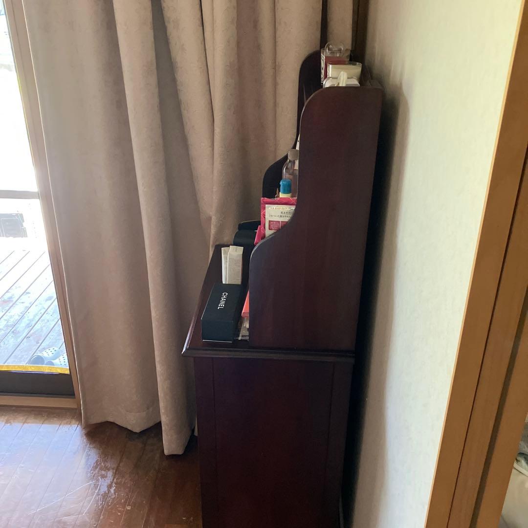 木製ダークブラウンチェスト 5引き出し