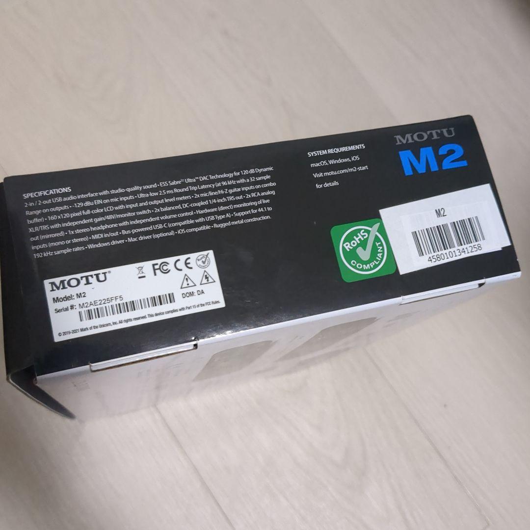 【美品/動作確認済み】MOTU M2　USBオーディオインターフェース