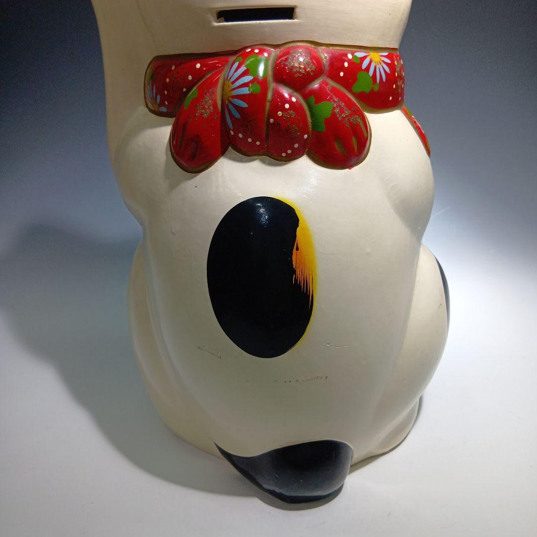 大きな招き猫置物　貯金箱　37.5センチ