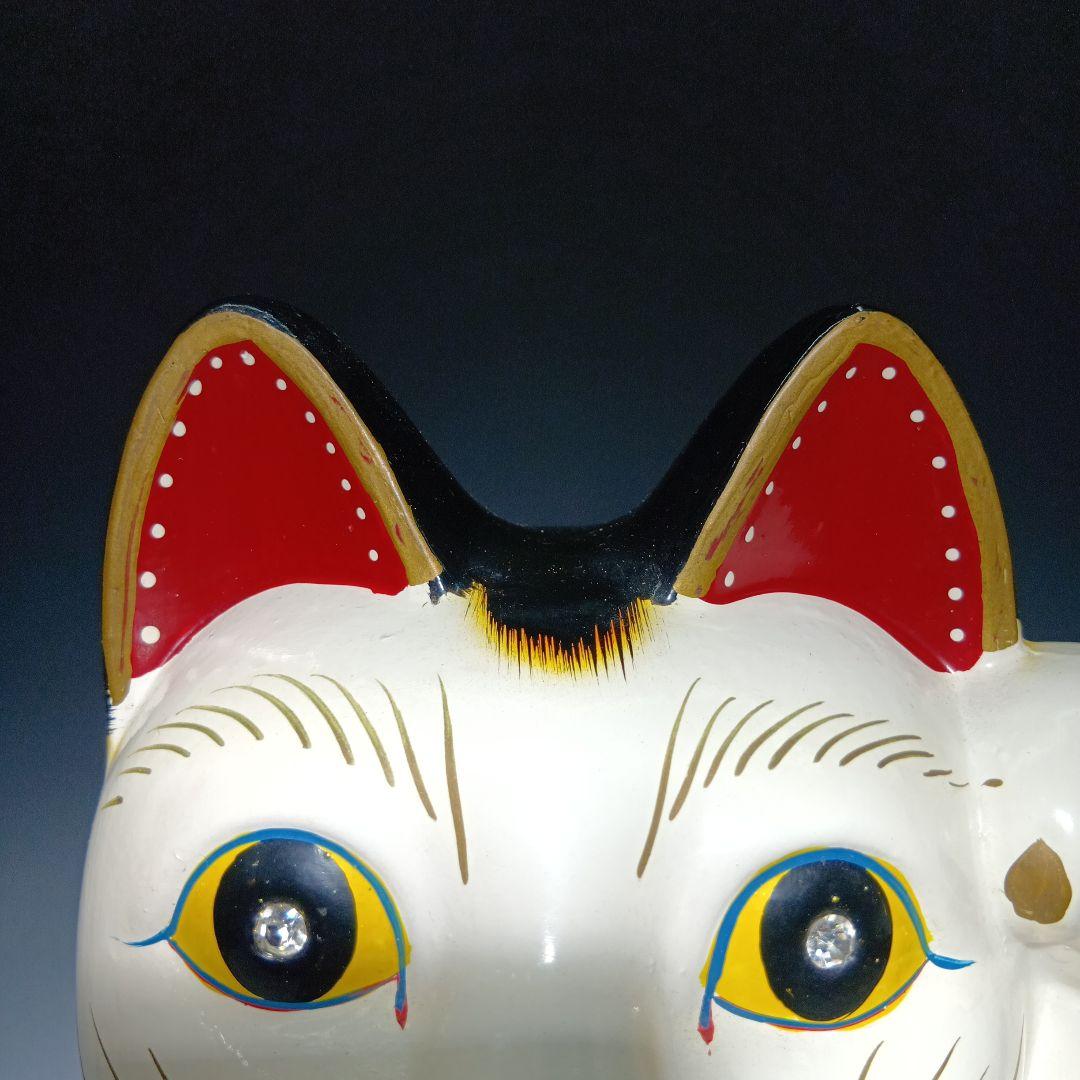 大きな招き猫置物　貯金箱　37.5センチ