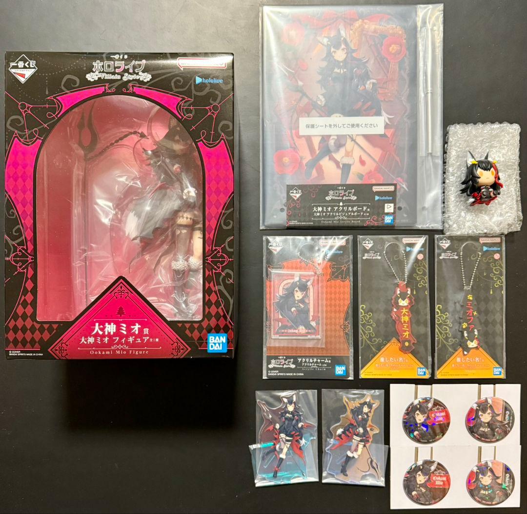 一番くじ ホロライブ ～Villain Style～ 大神ミオ セミコンプ10点