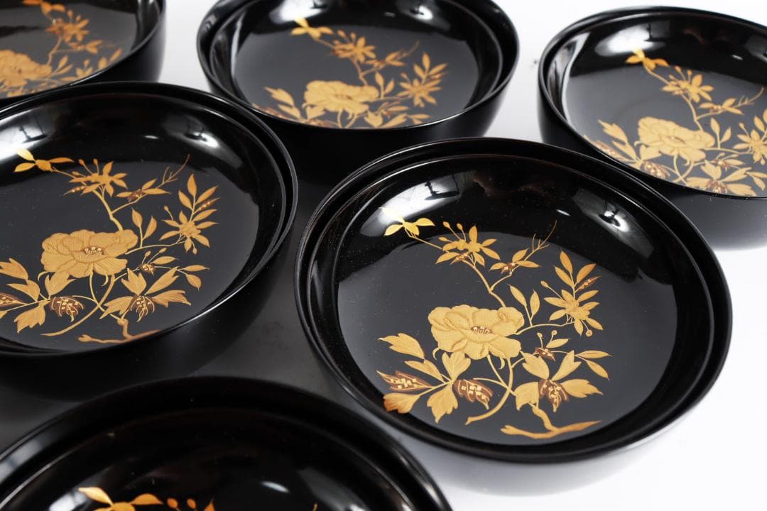 懐石道具 菓子椀 塗椀 吸物椀 漆器 木箱