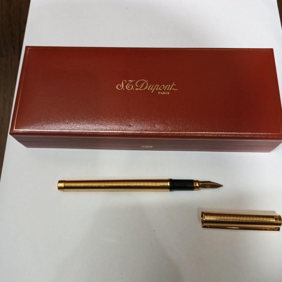 S.T. Dupont ゴールド万年筆 専用箱付き