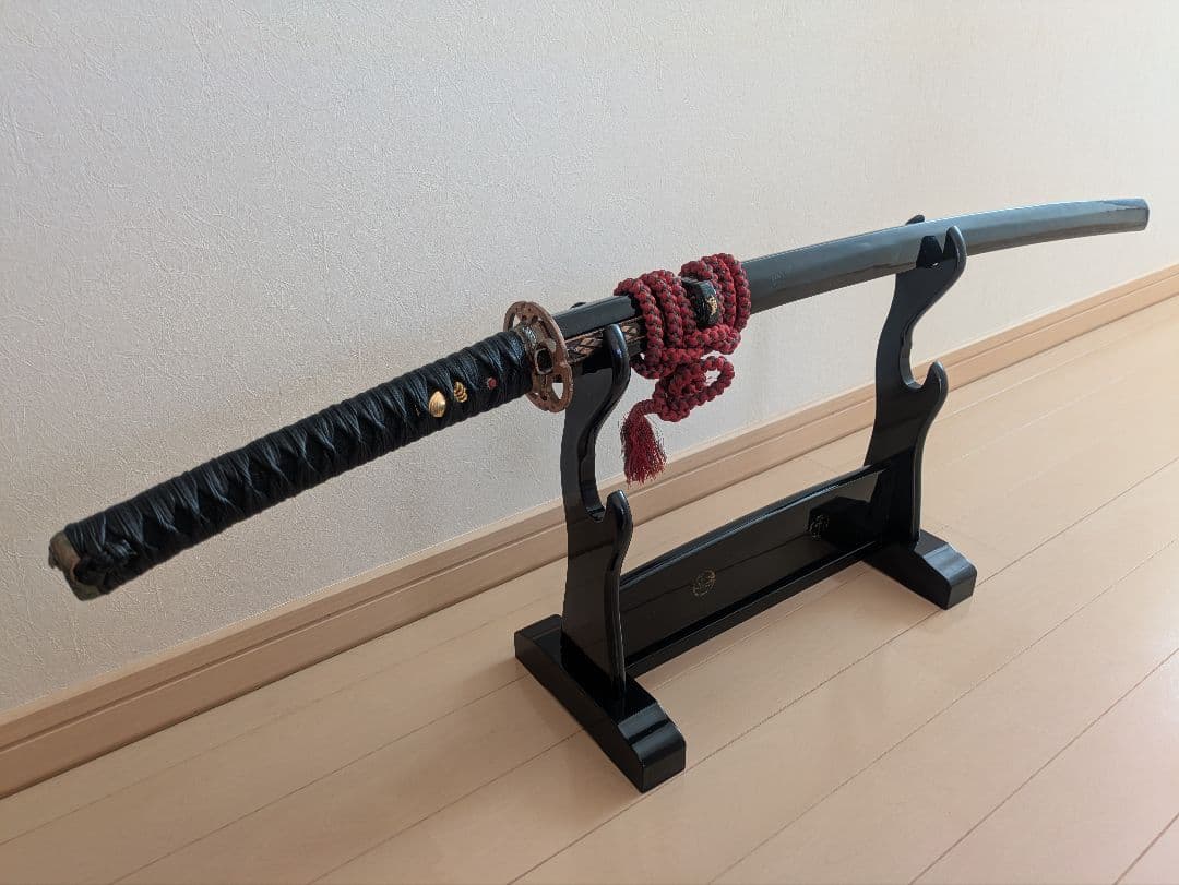 【1点物】模造刀 (革巻き・樋入り刀身) 居合刀・模擬刀