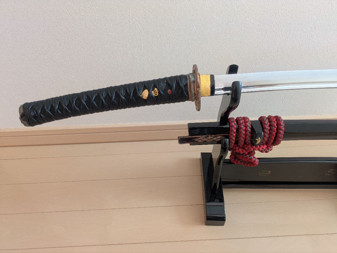 【1点物】模造刀 (革巻き・樋入り刀身) 居合刀・模擬刀