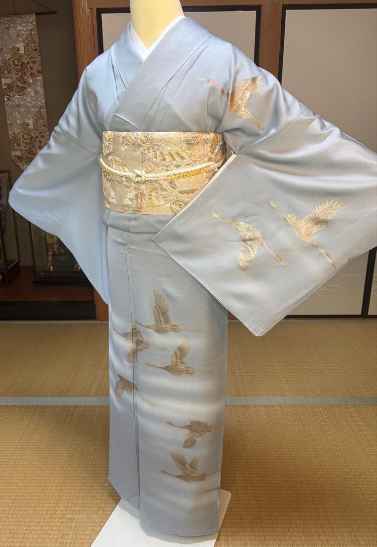 正絹訪問着　袋帯　２点セット