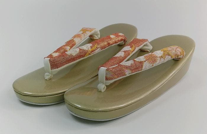 振袖・訪問着に最適　ゾーリバッグセット　帯地使用（佐賀錦）　新品　Fサイズ　02