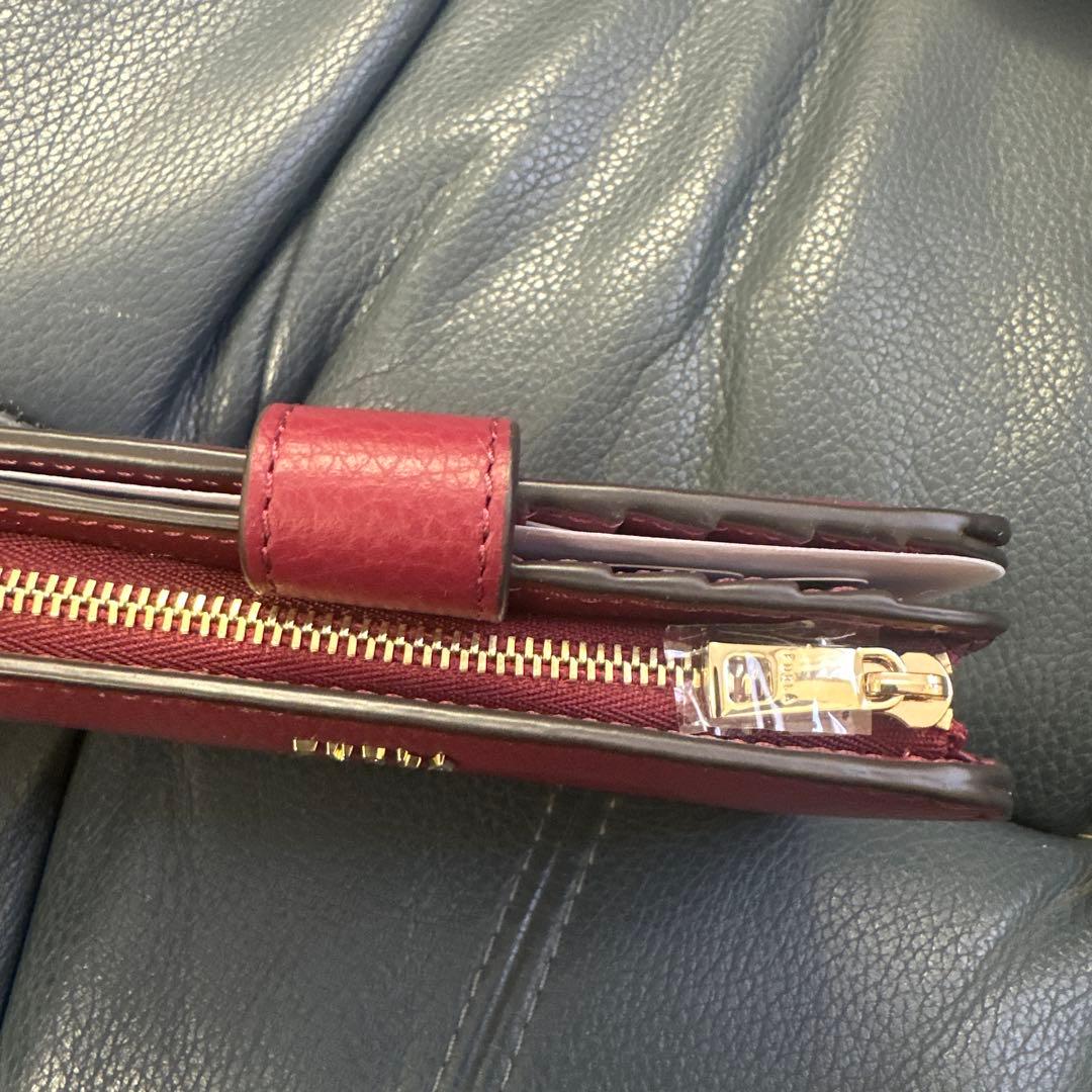 【新品未開封】FURLA フルラ バビロン 二つ折り財布 コンパクトウォレット赤