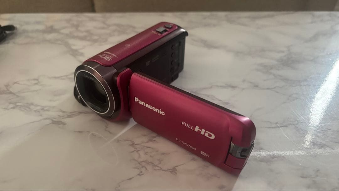 Panasonic フルHD ビデオカメラ HC-W570M ピンク