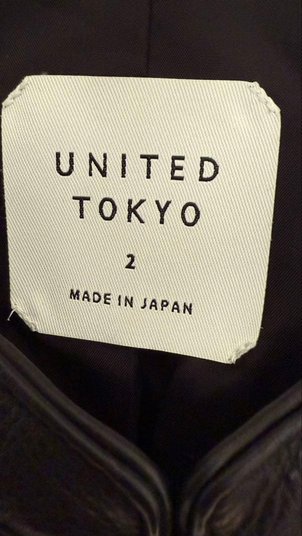 UNITED TOKYO カウレザージャケット　シングルライダース