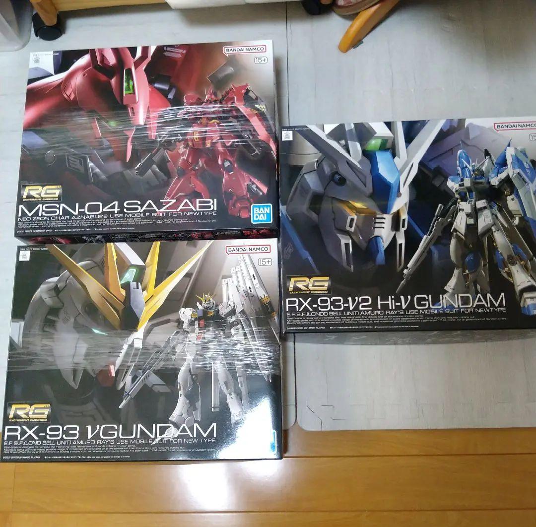 RGガンプラセット　10体+水転写式デカール+オプション