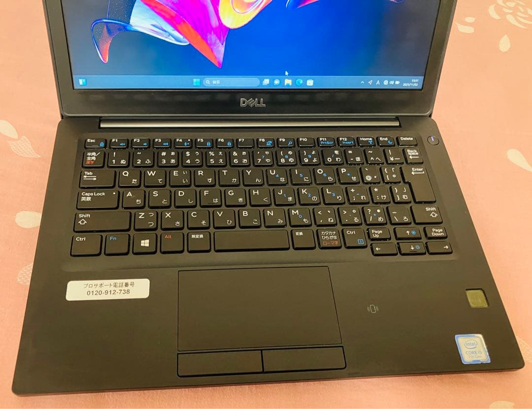 超軽量Dell 7290 i5 16GB SSD 256GB 12.5型