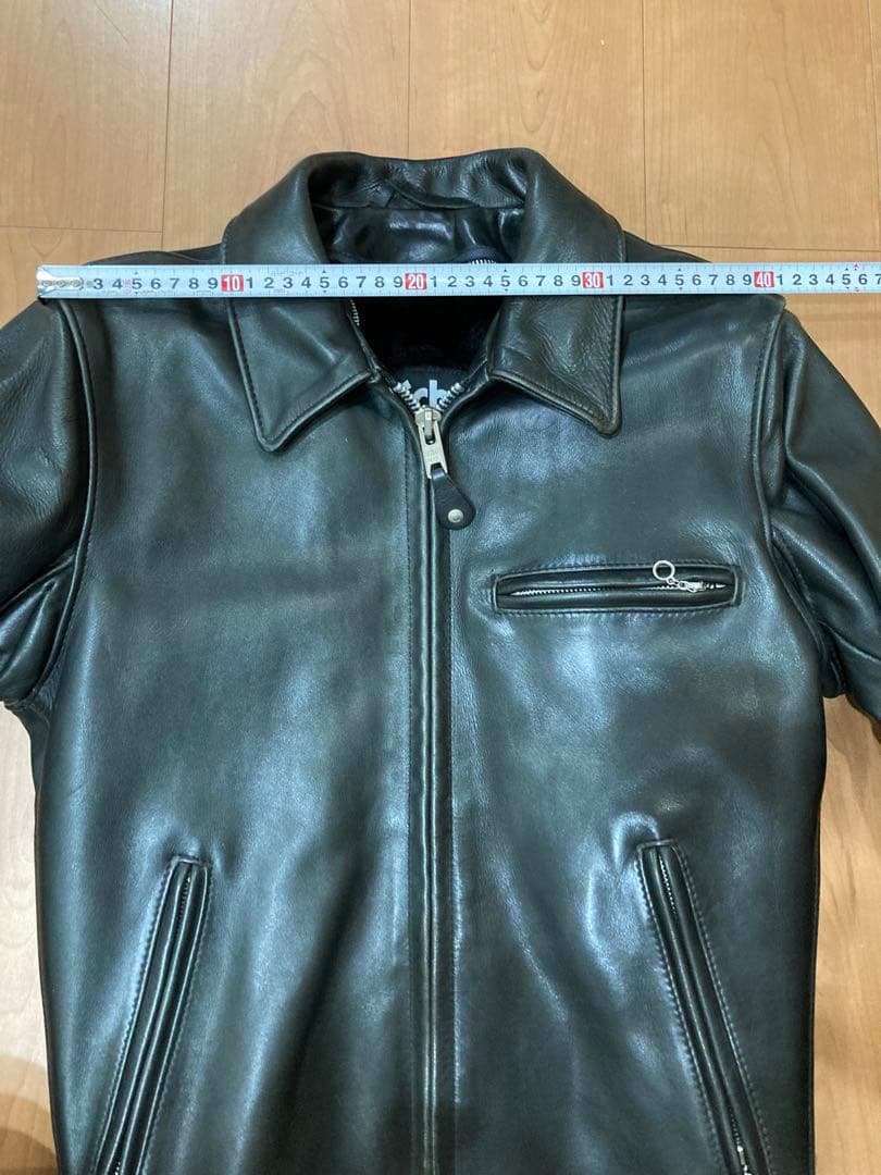Schott 642 ボアライナー付 シングル ライダース ジャケットサイズ34