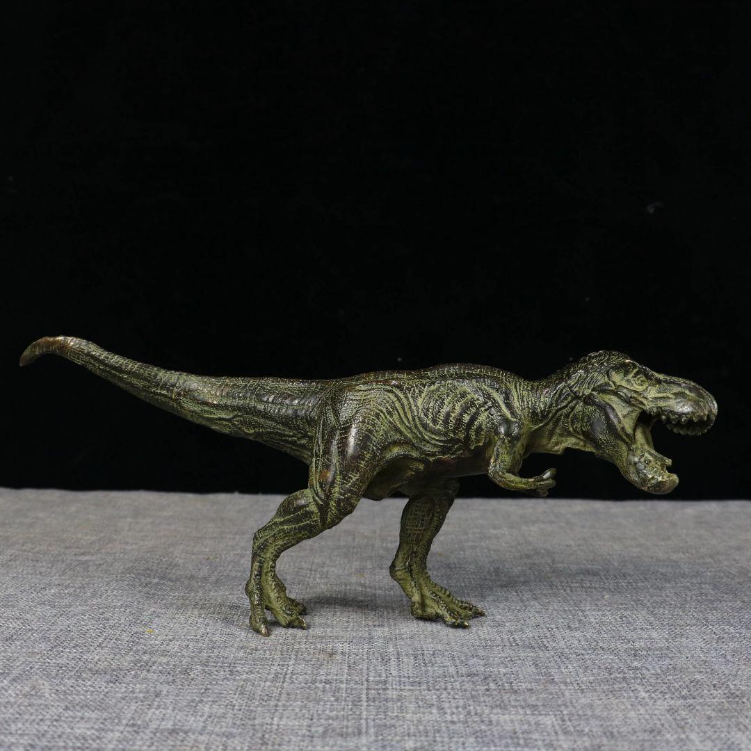 銅製 ティラノサウルス 恐竜 インテリアアクセサリーギフト置物 装飾品工芸品