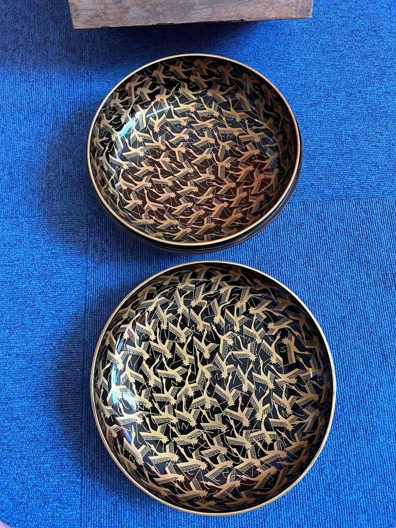 1059  金蒔絵　平喰籠　時代物