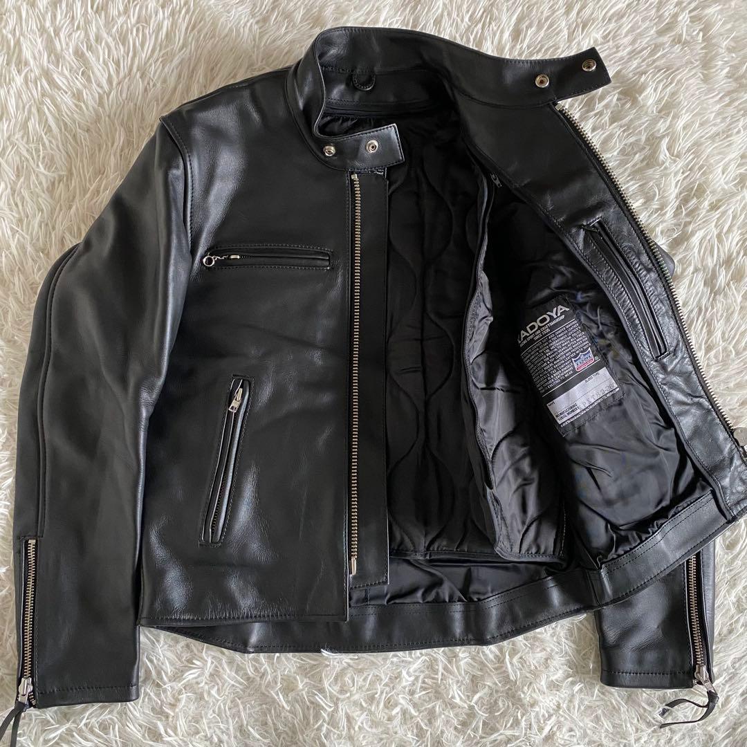 【極美品】カドヤ　シングルライダース　ライナー着脱2way M ブラック