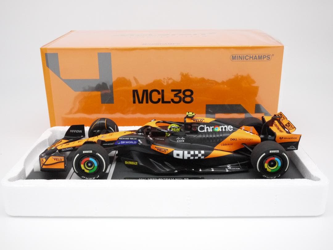 まるく1/18 マクラーレン MCL38 マイアミGP 初優勝 L.ノリス