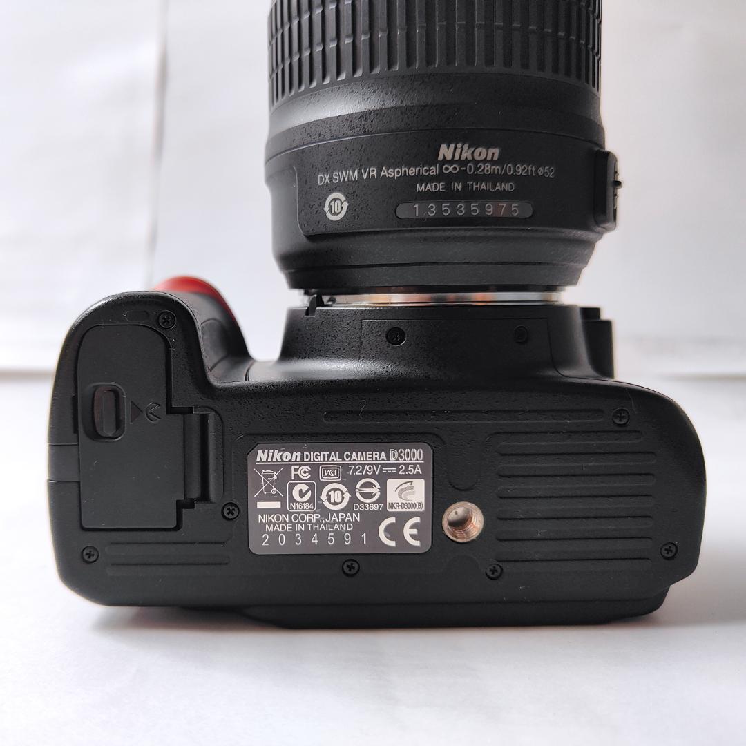 【送料無料・激安】Nikon デジタル一眼レフカメラ D3000 レンズキット