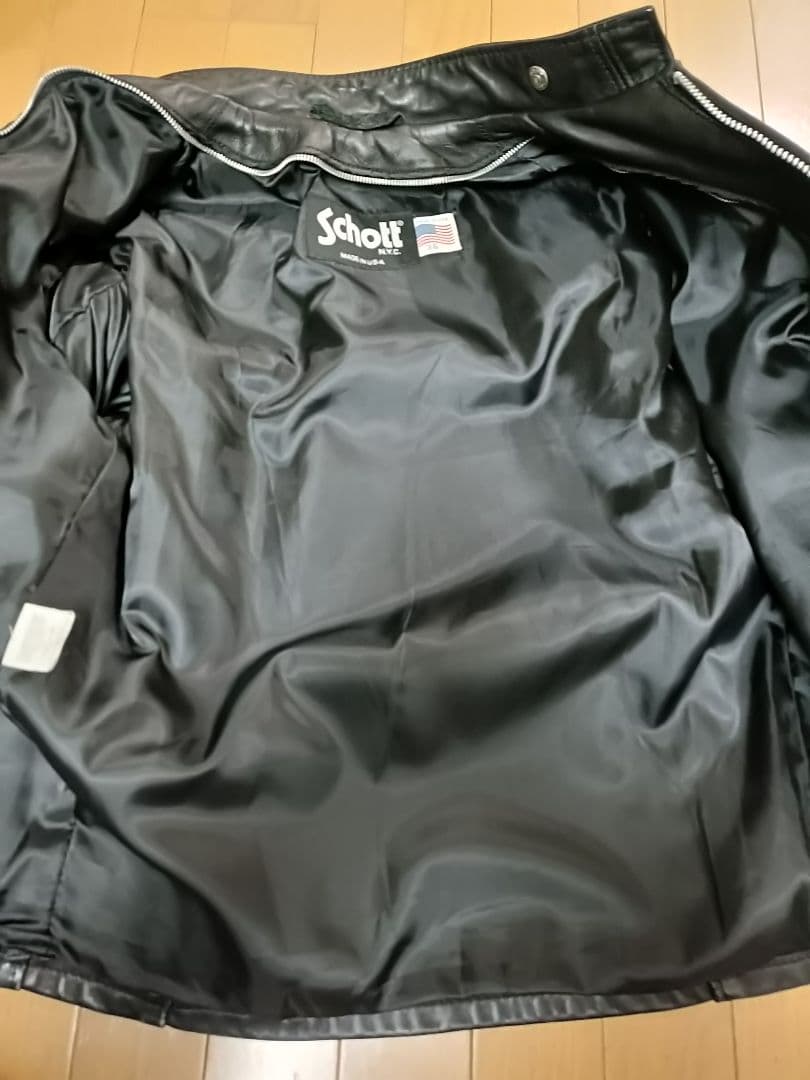 ショット Schott シングルライダース 641 サイズ36　ブラック