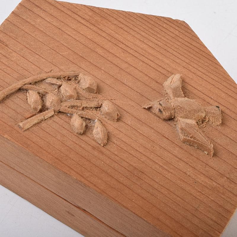 茶道具　木彫　月形香合　稲香合など　５点まとめて　V　R9255