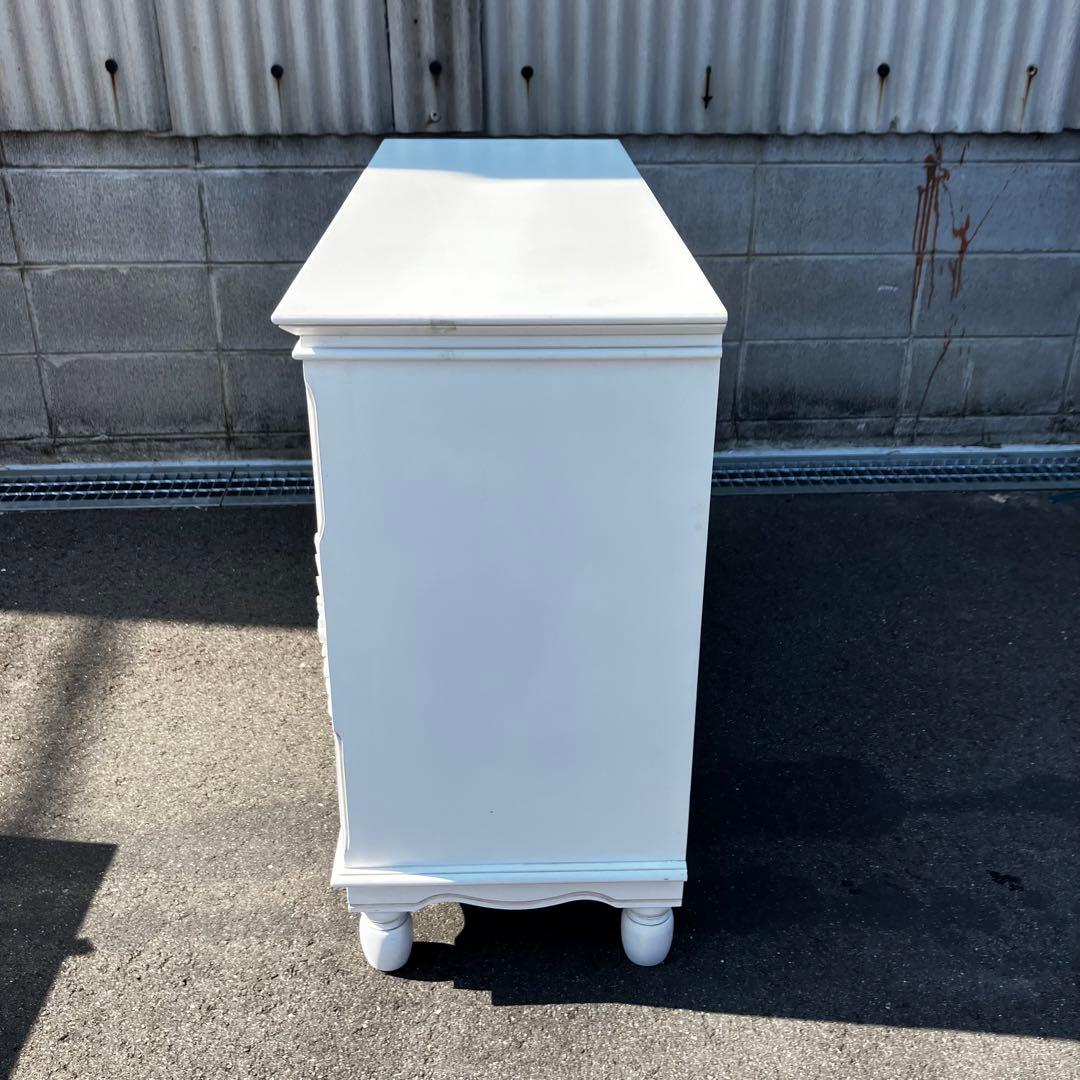 HAGIHARA ローキャビネット ホワイト