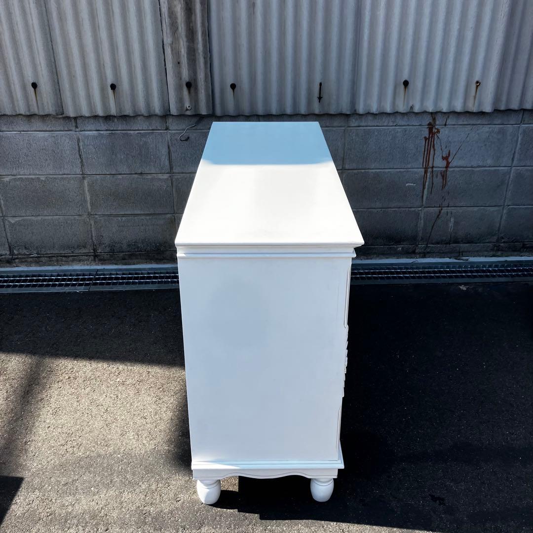 HAGIHARA ローキャビネット ホワイト