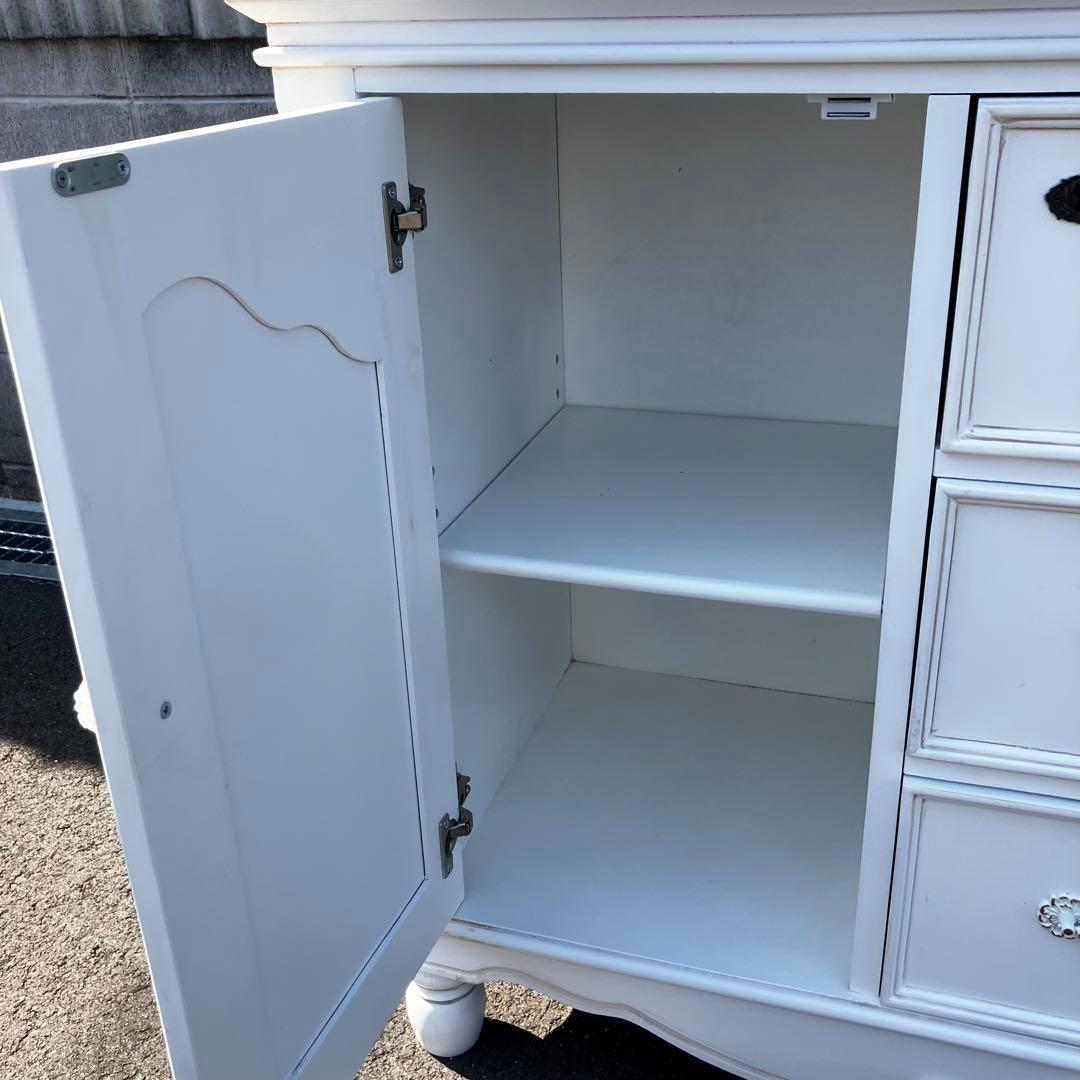 HAGIHARA ローキャビネット ホワイト