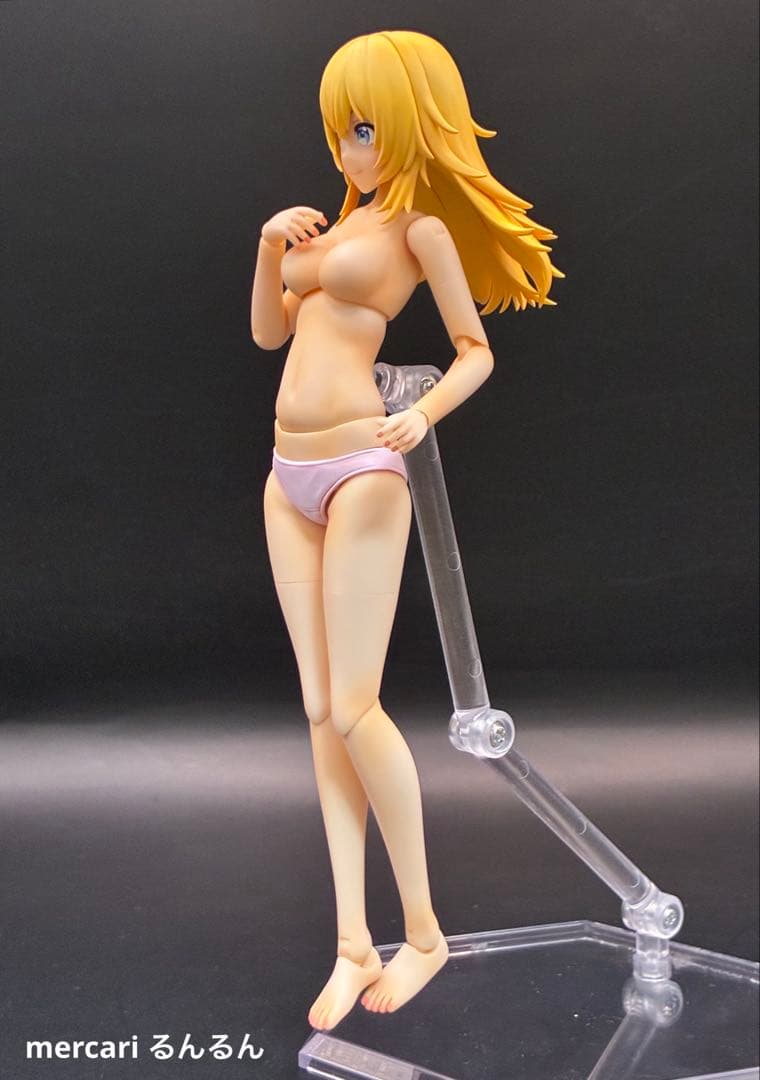 ドレスアップアップボディM＋姫カットポニーテール+ウルフレイヤーカット塗装完成品