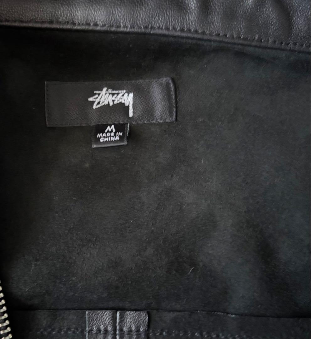 ジャケット・アウター Stussy Leather Western Zip Jacket