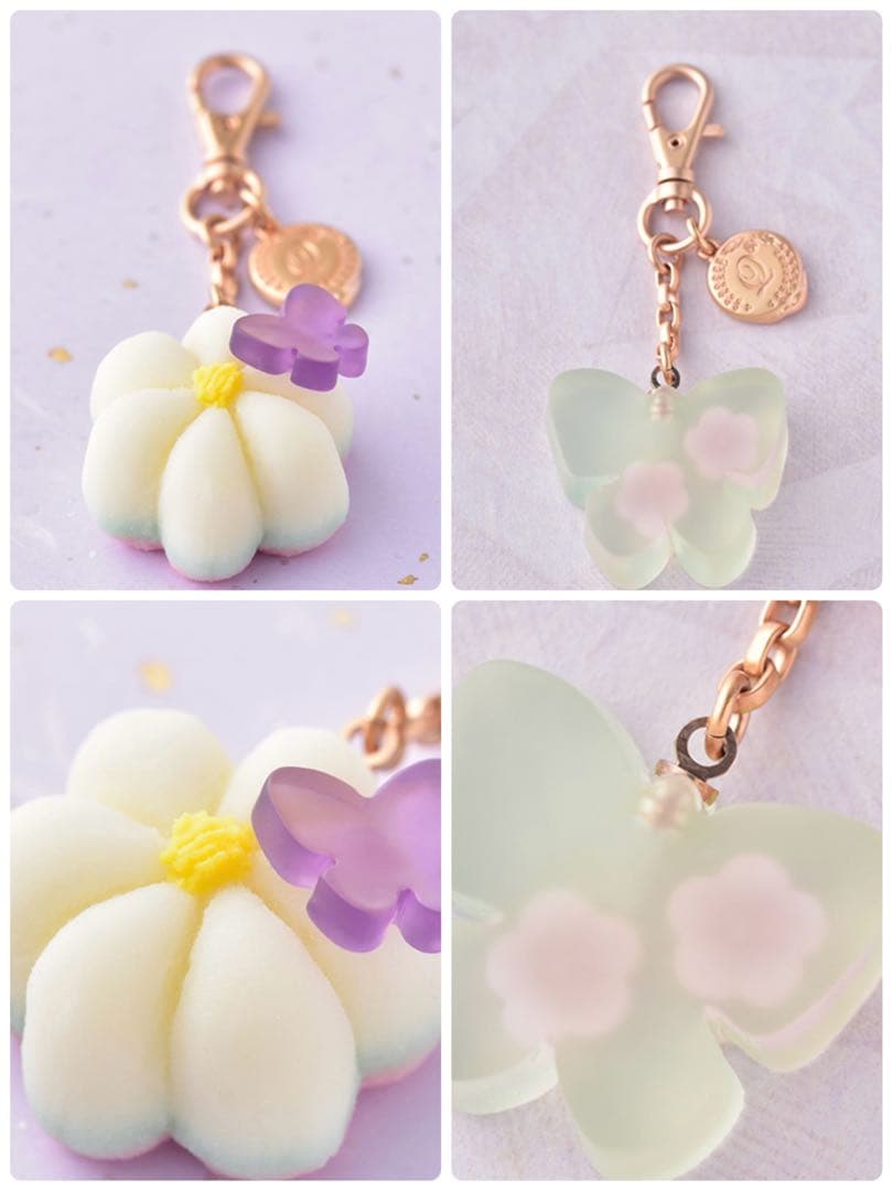 Q-pot.×鬼滅の刃 和菓子バッグチャーム 胡蝶しのぶ　栗花落カナヲ