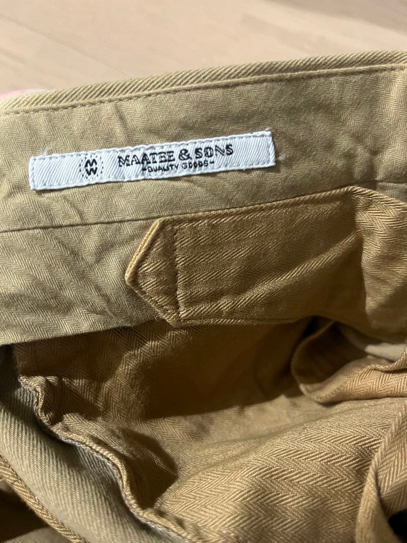MAATEE&SONSマーティーアンドサンズ　CHINO TROUSERS チノ
