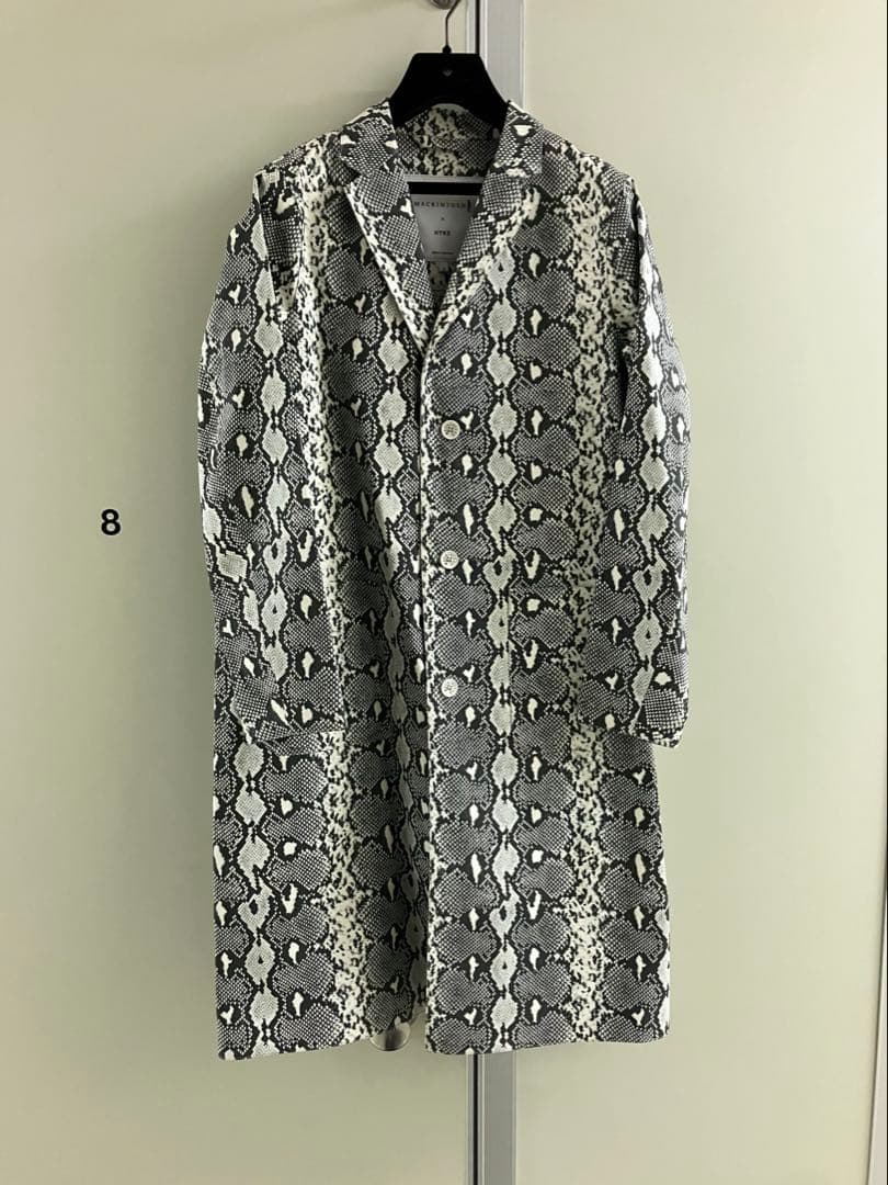 【MACKINTOSH×HYKE】パイソン柄 チェスター コート
