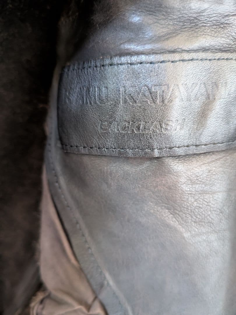 バックラッシュ　イサムカタヤマ　シングルライダース　カーフ　サイズS