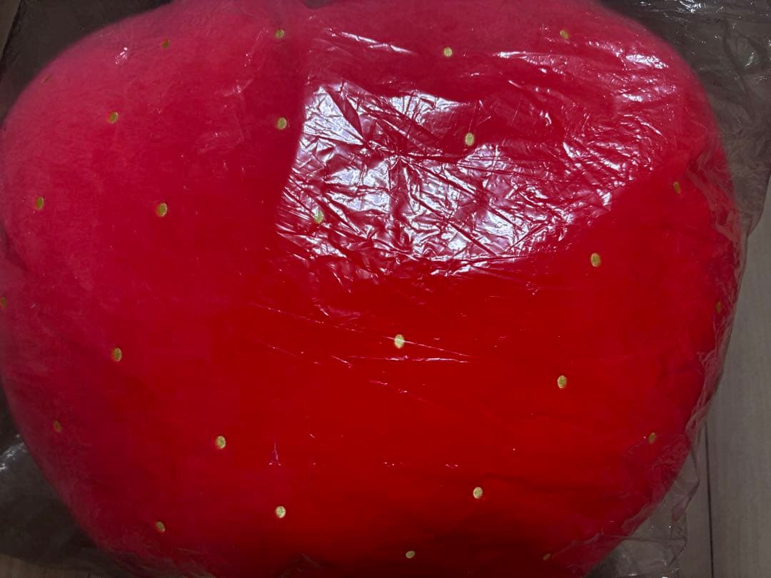 ナガノのいちご　ぬいぐるみくじ　A賞　超特大いちごぬいぐるみ 未使用