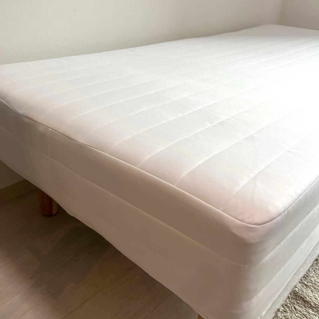 【美品】無印良品　脚付マットレス　シングルベット