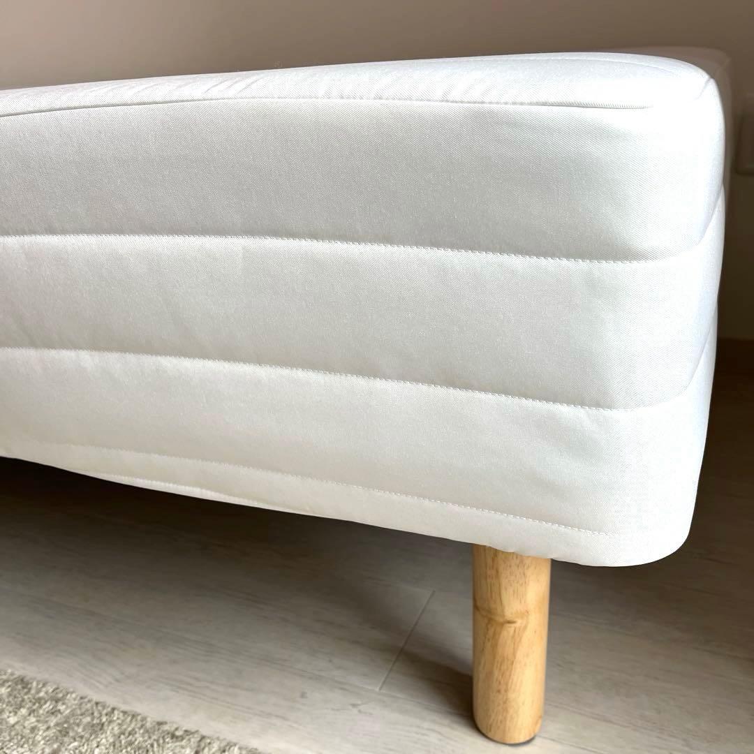 【美品】無印良品　脚付マットレス　シングルベット