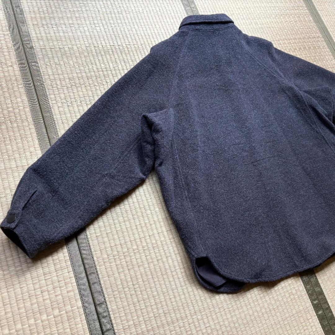 MITTAN ウールシルクキャメルシャツ 濃灰 サイズ3