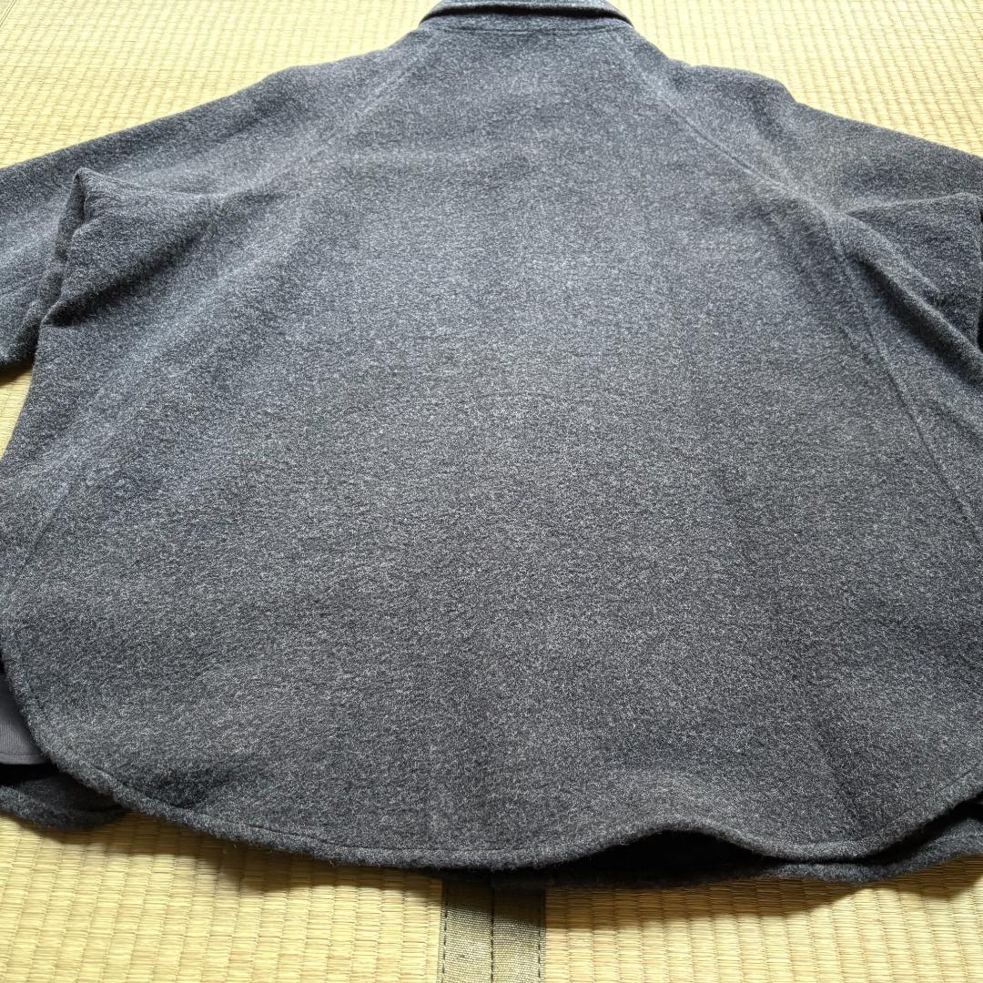 MITTAN ウールシルクキャメルシャツ 濃灰 サイズ3