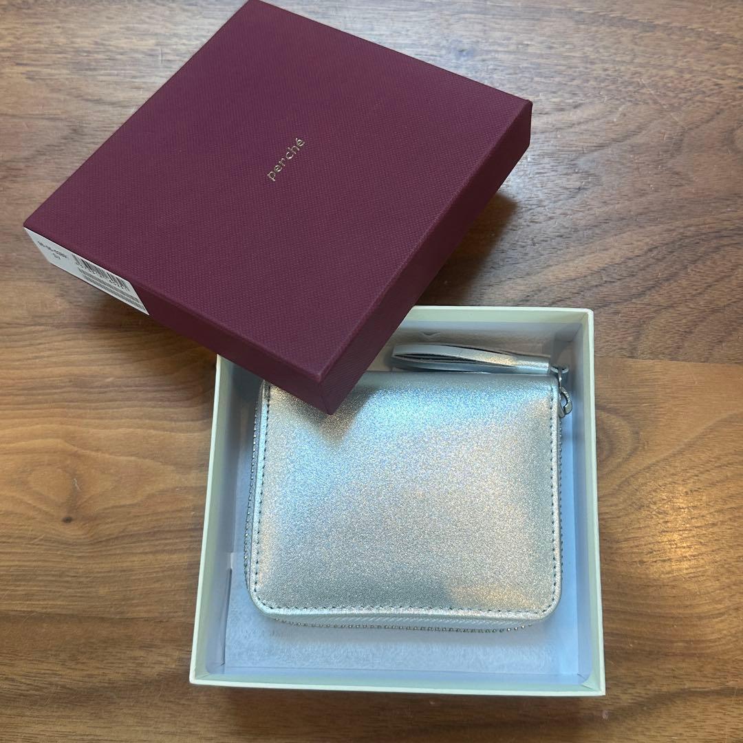 【未使用•箱あり】percheペルケ シルバーウォレット