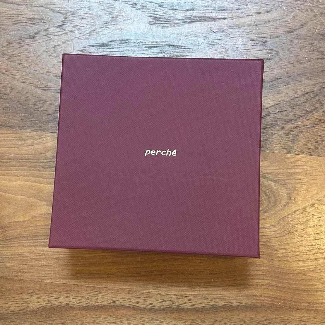 【未使用•箱あり】percheペルケ シルバーウォレット