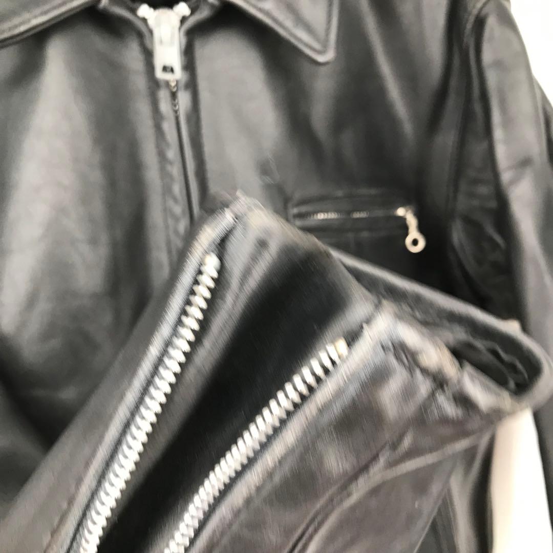 Schott 643　ライダースジャケット　42　ブラック　牛革