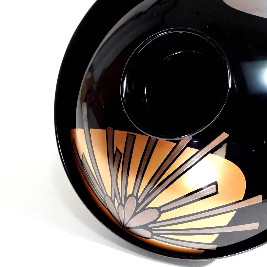 輪島塗　漆器　本金蒔絵花絵紋　木製　蓋付椀　お煮物椀　吸物椀　10客